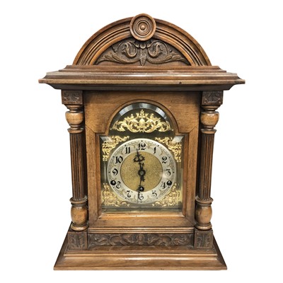 Lot 3016 - A late 19th century Württemberg mantle clock,...