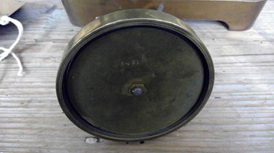 Lot 2936 - A German 400 day brass four glass torsion...