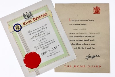 Lot 201 - Military Second World War Cornwall Interest....