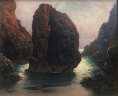 Lot 191 - Garstin COX (1892 - 1933) Steeple Rock Oil on...