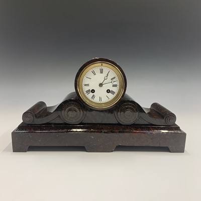 Lot 2906 - A late Victorian Cornish serpentine cased...