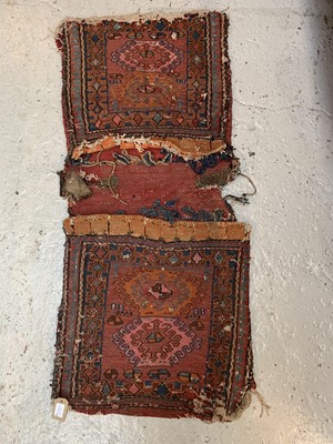 Lot 498A - A Soumakh saddle bag, 117 x 51cm.