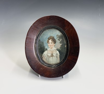 Lot 249 - A Regency provincial minitaure portrait of a...