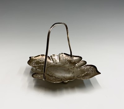 Lot 29 - A Chinese silver lobed sweetmeat tray, circa...