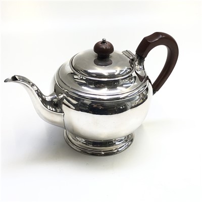 Lot 2059 - A silver Atkin Brothers round bellied teapot,...
