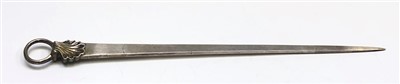 Lot 2068 - A George III silver meat skewer by Walter...