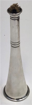 Lot 2086 - A Victorian silver table wick lighter in the...