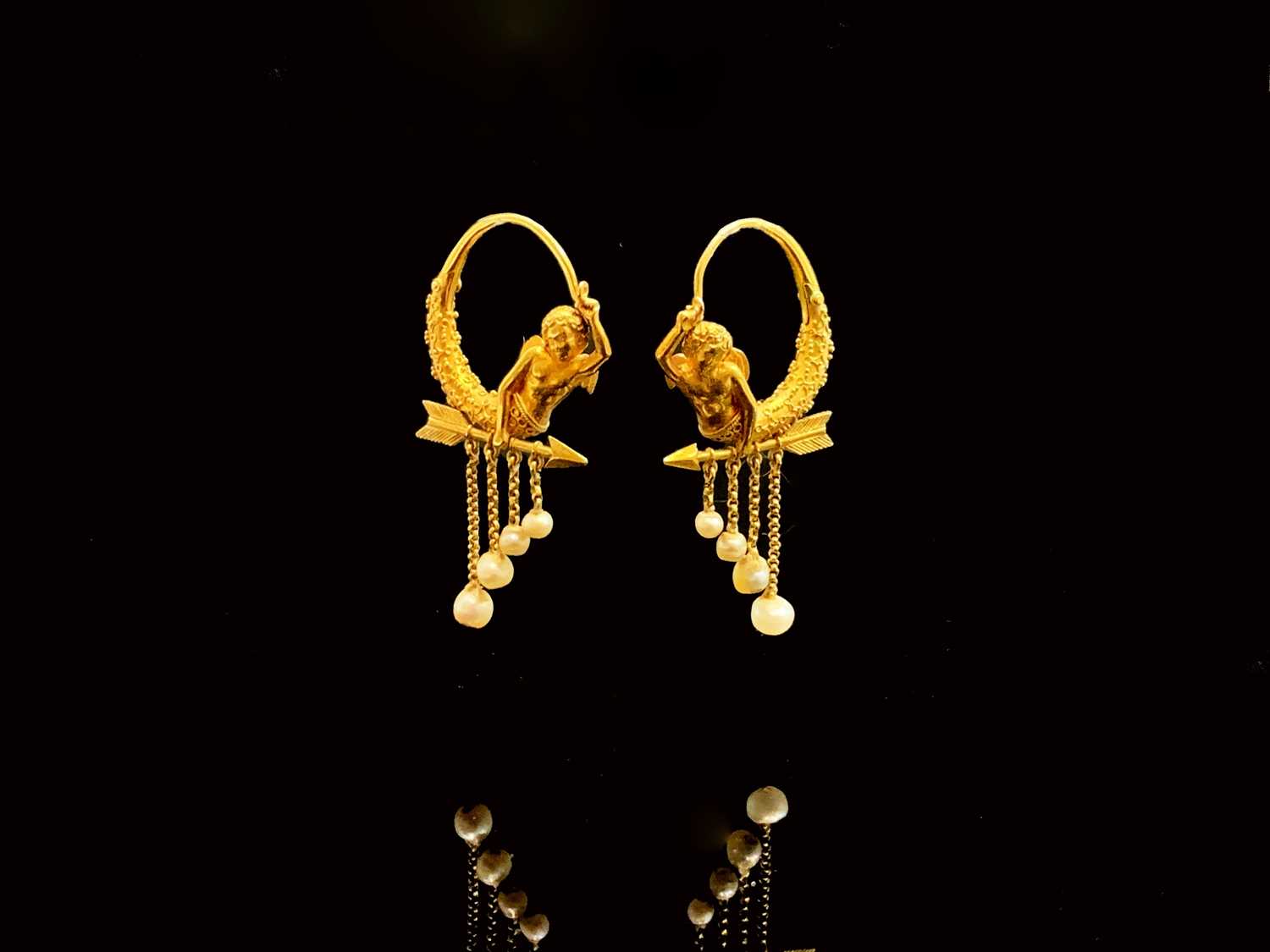 Lot 440 - A pair of exquisite neo classical gold and...