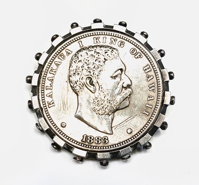 Lot 752 - A rare Hawaii silver Dala dollar coin 1883,...