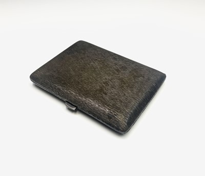 Lot 150 - A German textured cigarette case, the gilt...