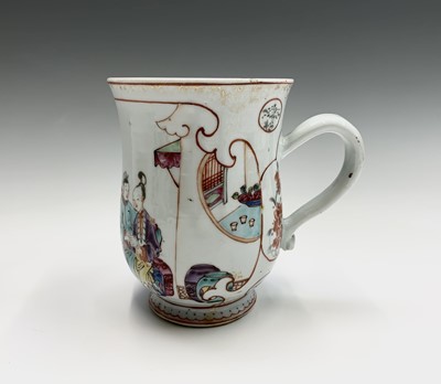 Lot 24 - A Chinese famille rose export porcelain mug,...
