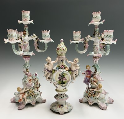 Lot 814 - A pair of early 20th century continental...
