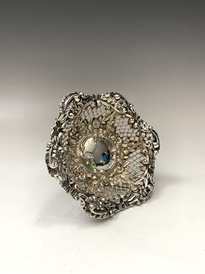 Lot 158 - A pierced and richly embossed Victorian silver...