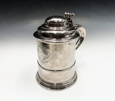 Lot 111 - A George II English silver straight-tapered...