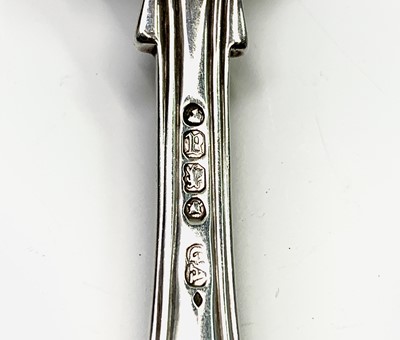 Lot 100 - Victorian Kings Pattern cutlery including a...