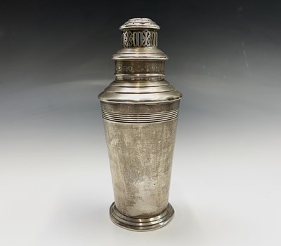 Lot 35 - An Art Deco sugar sifter by Barker Brothers...
