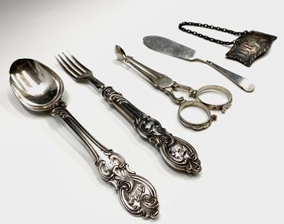 Lot 57 - A Victorian child's spoon and fork by Aaron...