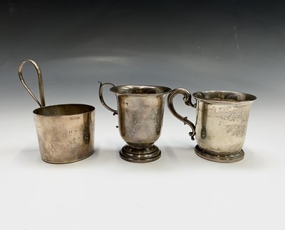 Lot 73 - A Victorian plain bell shape christening mug...