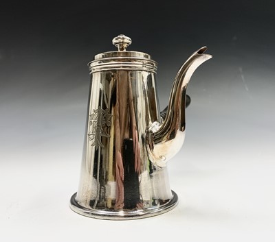 Lot 181 - An EPNS chocolate pot