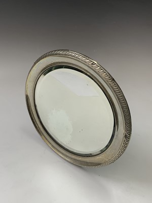 Lot 45 - A silver-mounted circular easel dressing table...