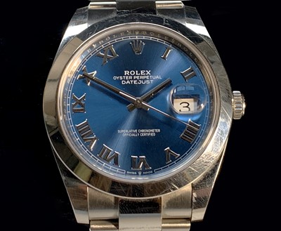 Lot 803A - A Rolex Datejust gentleman's 41mm stainless...