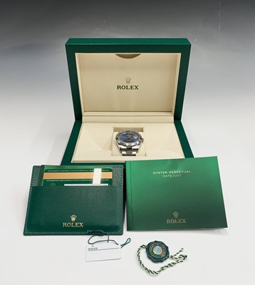 Lot 803 - A Rolex Datejust gentleman's 41mm stainless...