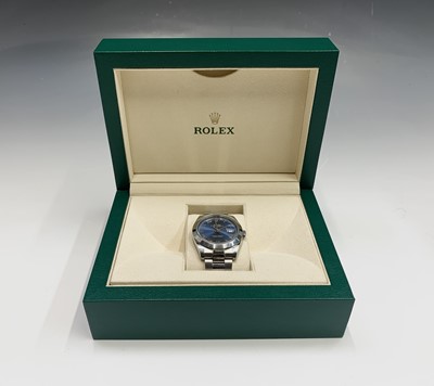 Lot 803 - A Rolex Datejust gentleman's 41mm stainless...