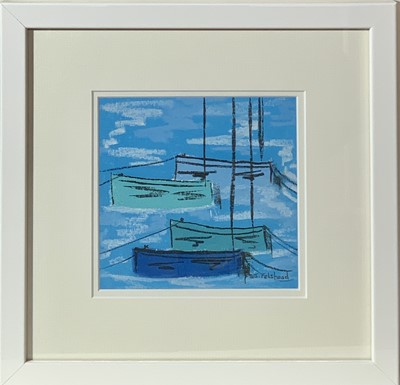 Lot 113 - Stephen FELSTEAD (1957) Mousehole Blues Pastel...