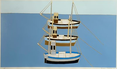Lot 180 - Bryan PEARCE (1929-2006) Three Boats...