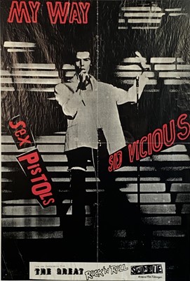 Lot 839 - Sex Pistols Tour Poster, 1976 My Way - Sid...
