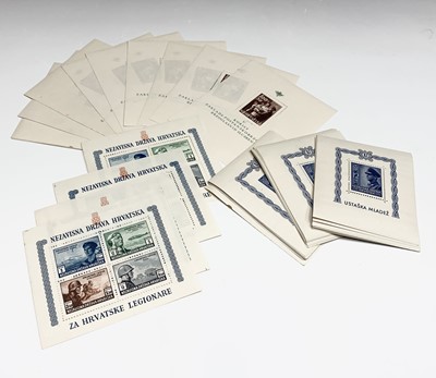 Lot 314 - Croatia Miniature Sheets - 1940's miniature...
