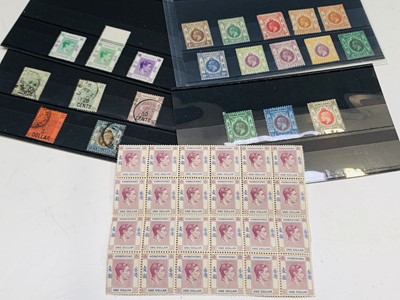 Lot 324 - Hong Kong - selection of QV-GVI on stockcards...