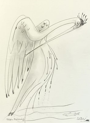 Lot 152 - Sven BERLIN (1911 - 1999) Heron Preening,1993...