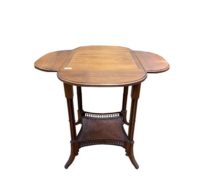 Lot 3056 - A Chippendale Revival mahogany drop leaf...