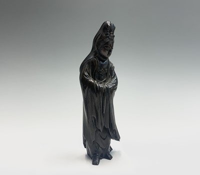 Lot 105 - A Chinese bronze figure of Guanyin, 19th...