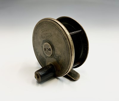 Lot 18 - A brass fly fishing reel by D. Gray & Co,...
