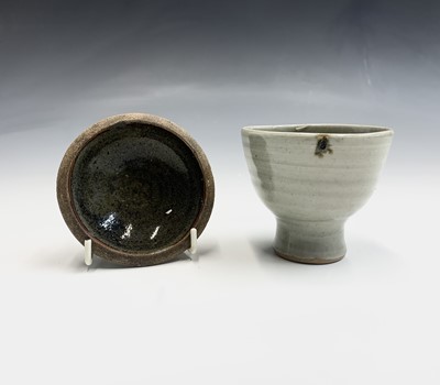 Lot 919 - A Leach studio pottery celadon glazed tea bowl,...