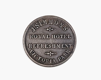 Lot 4 - London Inn and Pub tokens. Lot of five...
