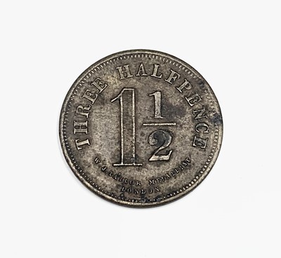 Lot 4 - London Inn and Pub tokens. Lot of five...