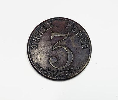 Lot 4 - London Inn and Pub tokens. Lot of five...