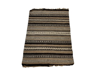 Lot 1215 - A Gabbeh flatweave rug, the field with rows of...
