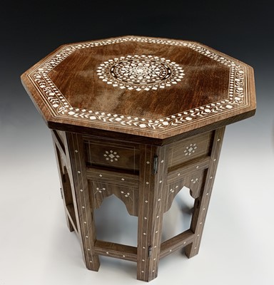 Lot 1006 - An Hoshiarpur octagonal occasional table,...