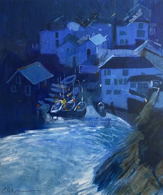Lot 117 - Glyn MACEY (1969) Portloe Mixed media Signed...