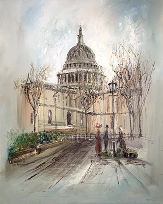 Lot 148 - John BAMPFIELD (1947) The Cloister Oil on...