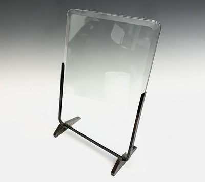 Lot 102 - A large Art Deco period chrome and bevelled...