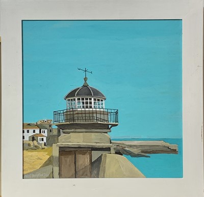 Lot 127 - Chris THOMPSON (XX-XXI) Smeaton's Tower Oil on...