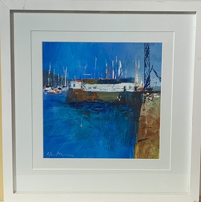 Lot 168 - Glyn MACEY (1969) Mylor Rain Mixed media...