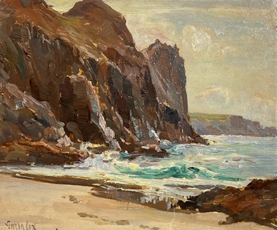 Lot 12 - Garstin COX (1892-1933) Kynance Cove Oil on...