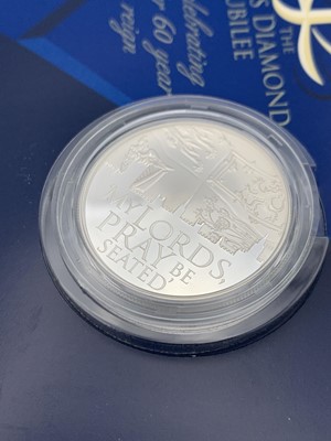 Lot 8 - 2012 Queen's Diamond Jubilee silver crown size...