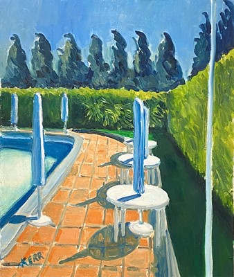 Lot 151 - Judith KERR Mistral, Provence Oil on canvas...